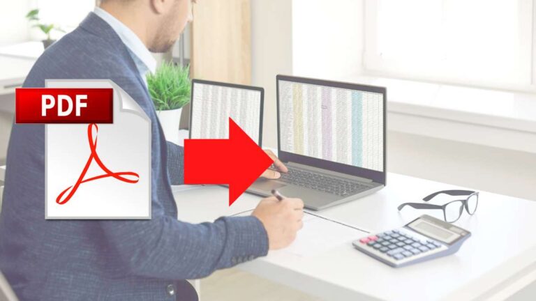 How to Insert Tables from PDF Directly to Excel ?
