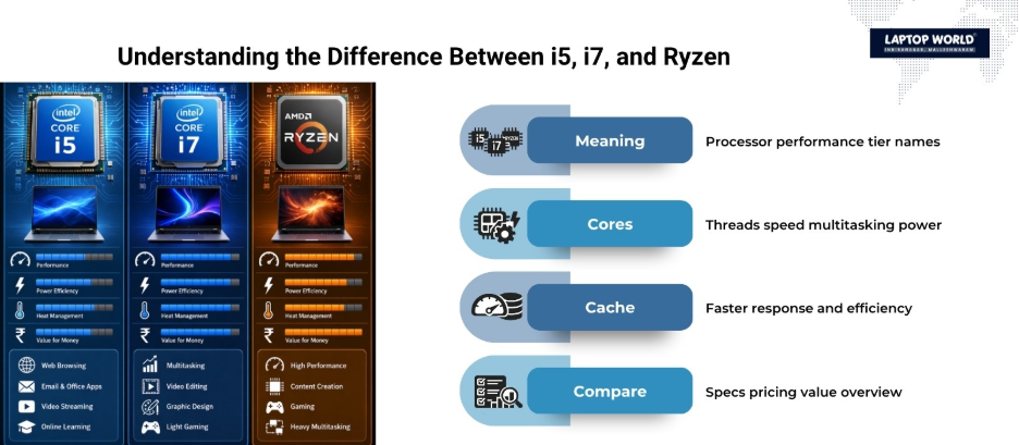 i5 vs i7 vs ryzen